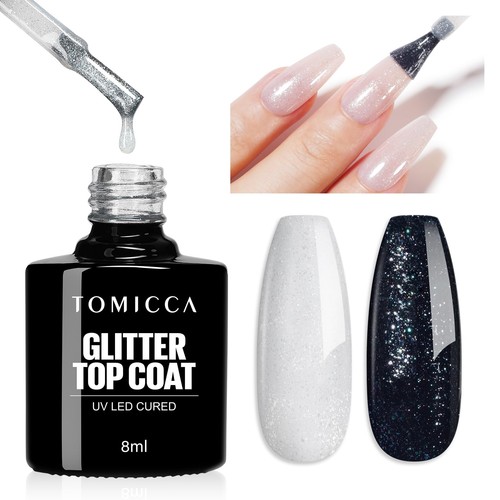 Tomicca top coat glitterato - coat, uv